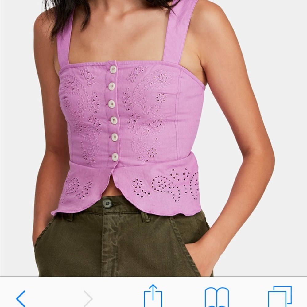 Free People summer tank top 💜